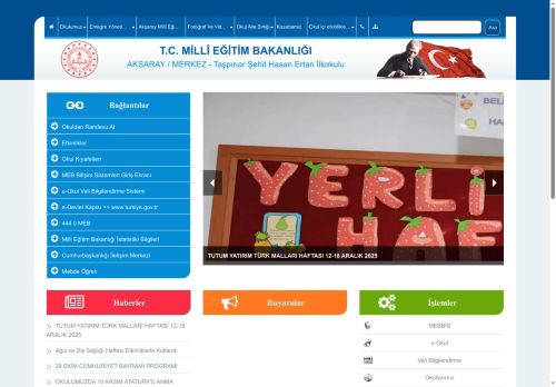 Taşpınar Şehit Hasan Ertan İlkokulu - AKSARAY / MERKEZ