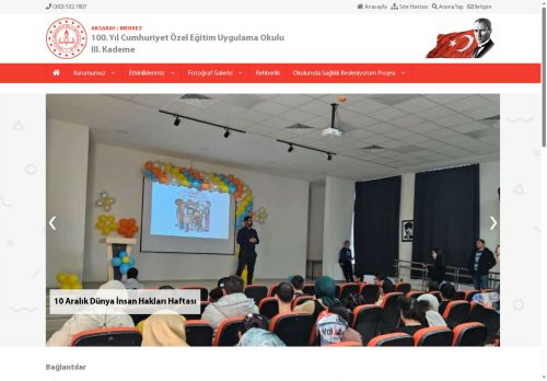 100. Yıl Cumhuriyet Özel Eğitim Uygulama Okulu III. Kademe - AKSARAY / MERKEZ