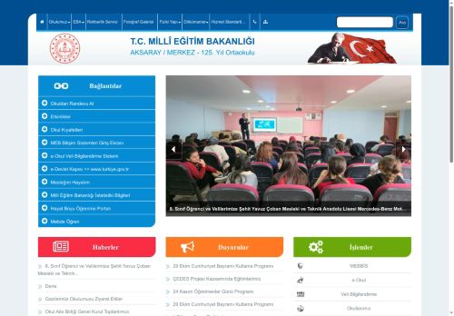 125. Yıl Ortaokulu - AKSARAY / MERKEZ