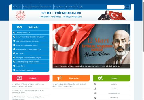 19 Mayıs Ortaokulu - AKSARAY / MERKEZ