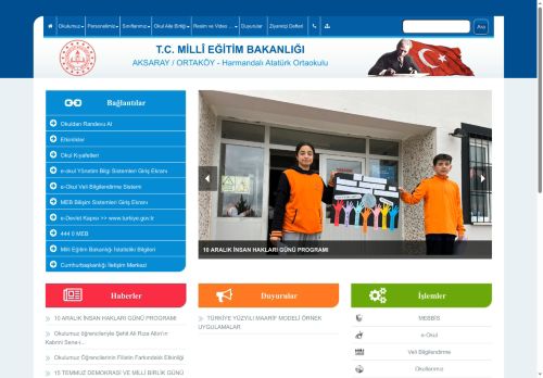 Harmandalı Atatürk Ortaokulu - AKSARAY / ORTAKÖY