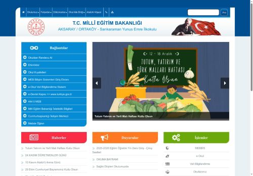 Sarıkaraman Yunus Emre İlkokulu - AKSARAY / ORTAKÖY