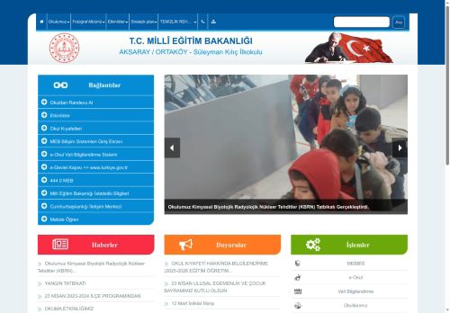 Süleyman Kılıç İlkokulu - AKSARAY / ORTAKÖY