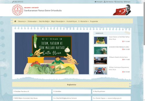 Sarıkaraman Yunus Emre Ortaokulu - AKSARAY / ORTAKÖY