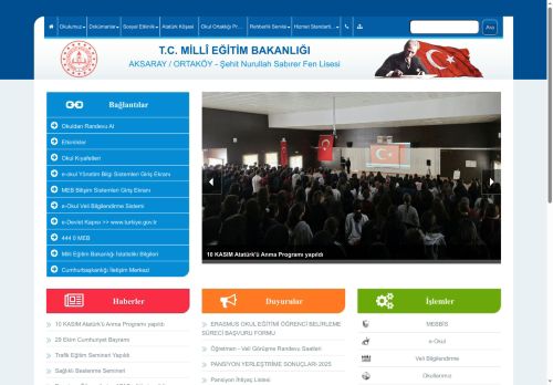 Şehit Nurullah Sabırer Fen Lisesi - AKSARAY / ORTAKÖY