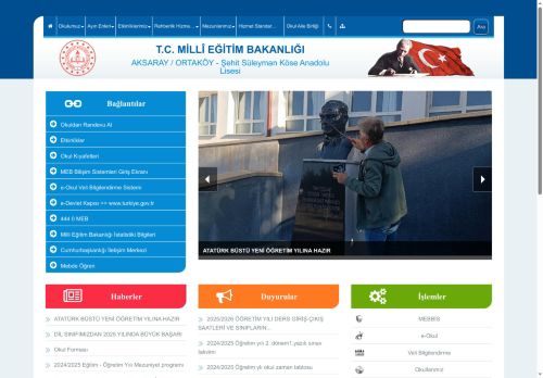 Şehit Süleyman Köse Anadolu Lisesi - AKSARAY / ORTAKÖY
