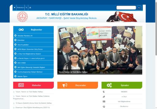 Şehit Vedat Büyüköztaş İlkokulu - AKSARAY / SARIYAHŞİ