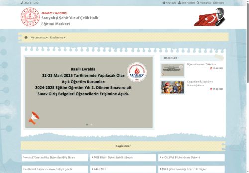 Sarıyahşi Şehit Yusuf Çelik Halk Eğitimi Merkezi - AKSARAY / SARIYAHŞİ