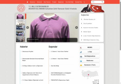 Sultanhanı Şehit Ramazan Süslü Ortaokulu - AKSARAY / SULTANHANI