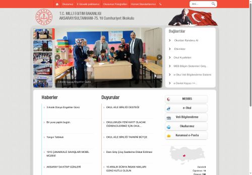 75. Yıl Cumhuriyet İlkokulu - AKSARAY / SULTANHANI