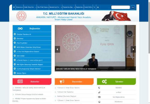 Muhammed Hamdi Yazır Anadolu İmam Hatip Lisesi - ANKARA / AKYURT