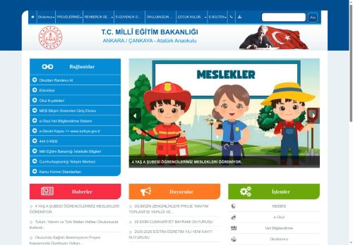 Atatürk Anaokulu - ANKARA / ÇANKAYA