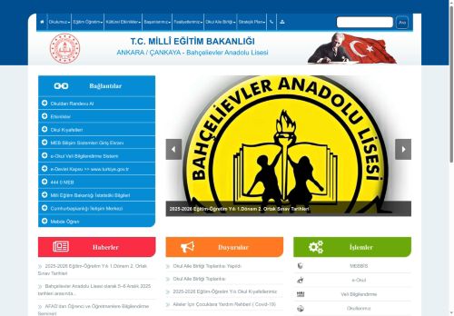 Bahçelievler Anadolu Lisesi - ANKARA / ÇANKAYA