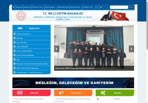 Balgat Aliye Yahşi Mesleki ve Teknik Anadolu Lisesi - ANKARA / ÇANKAYA