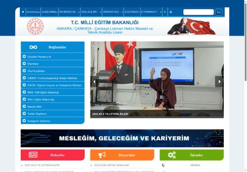 Çankaya Lokman Hekim Mesleki ve Teknik Anadolu Lisesi - ANKARA / ÇANKAYA