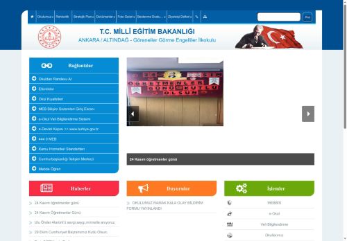 Göreneller Görme Engelliler İlkokulu - ANKARA / ALTINDAĞ