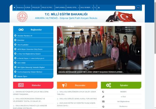 Gülpınar Şehit Fatih Korçam İlkokulu - ANKARA / ALTINDAĞ