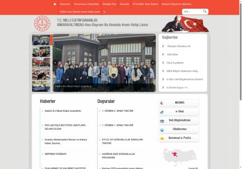 Hacı Bayram Kız Anadolu İmam Hatip Lisesi - ANKARA / ALTINDAĞ