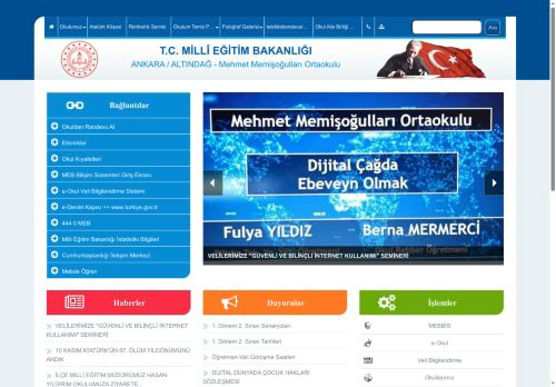 Mehmet Memişoğulları Ortaokulu - ANKARA / ALTINDAĞ