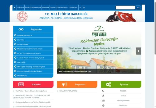 Şehit Savaş Batu Ortaokulu - ANKARA / ALTINDAĞ