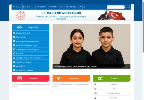 Tandoğan Şehit Mucip Arıgan Ortaokulu - ANKARA / ALTINDAĞ