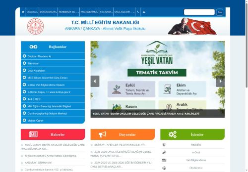 Ahmet Vefik Paşa İlkokulu - ANKARA / ÇANKAYA