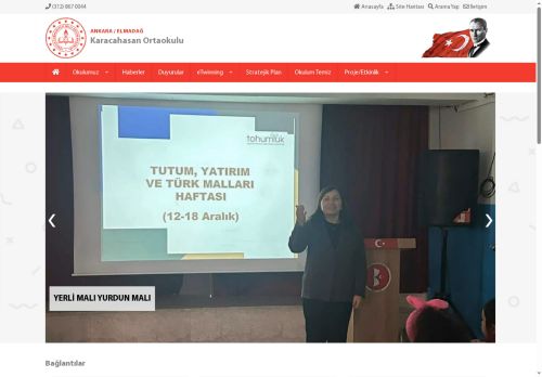 Karacahasan Ortaokulu - ANKARA / ELMADAĞ