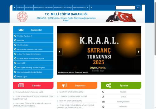 Kirami Refia Alemdaroğlu Anadolu Lisesi - ANKARA / ÇANKAYA