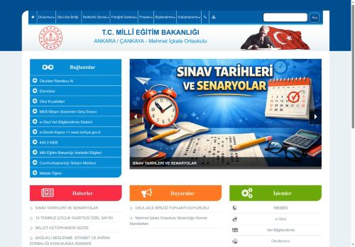 Mehmet İçkale Ortaokulu - ANKARA / ÇANKAYA