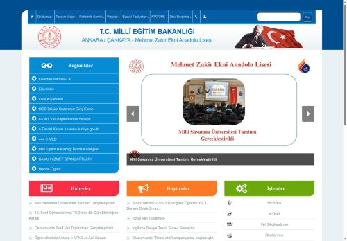 Mehmet Zakir Ekni Anadolu Lisesi - ANKARA / ÇANKAYA