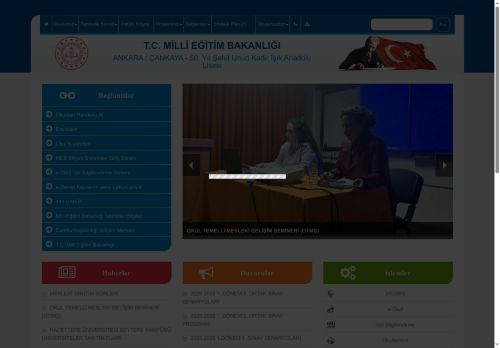 50. Yıl Şehit Uhud Kadir Işık Anadolu Lisesi - ANKARA / ÇANKAYA