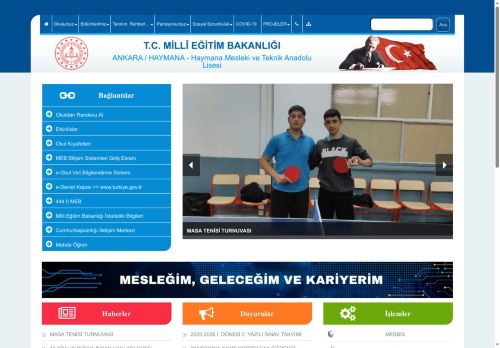 Haymana Mesleki ve Teknik Anadolu Lisesi - ANKARA / HAYMANA