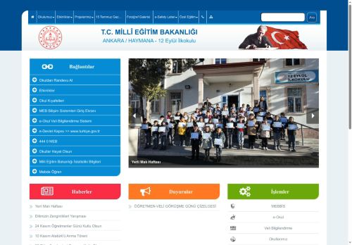 12 Eylül İlkokulu - ANKARA / HAYMANA