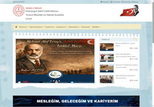 Etimesgut Şehit Salih Helvacı Ticaret Mesleki ve Teknik Anadolu Lisesi - ANKARA / ETİMESGUT