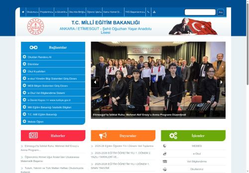 Şehit Oğuzhan Yaşar Anadolu Lisesi - ANKARA / ETİMESGUT