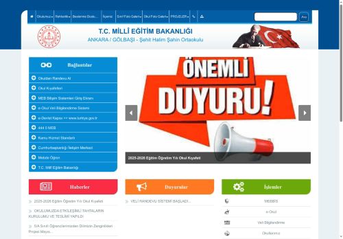 Şehit Halim Şahin Ortaokulu - ANKARA / GÖLBAŞI