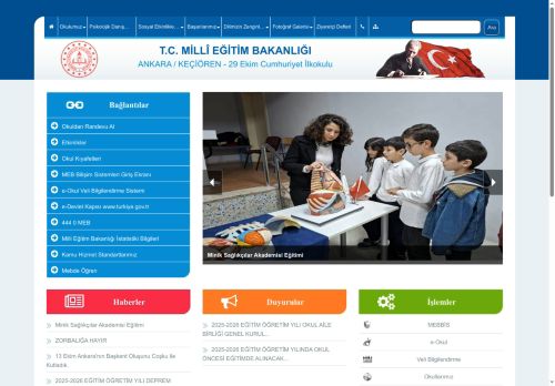 29 Ekim Cumhuriyet İlkokulu - ANKARA / KEÇİÖREN