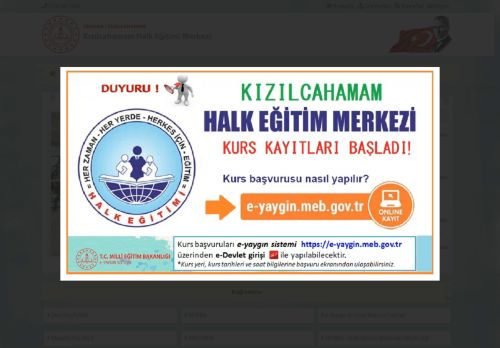 Kızılcahamam Halk Eğitimi Merkezi - ANKARA / KIZILCAHAMAM