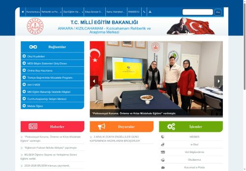 Kızılcahamam Rehberlik ve Araştırma Merkezi - ANKARA / KIZILCAHAMAM