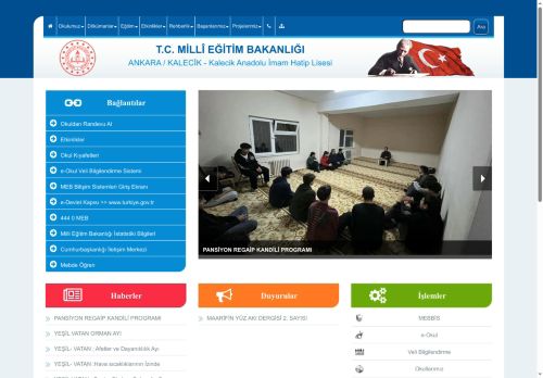 Kalecik Anadolu İmam Hatip Lisesi - ANKARA / KALECİK