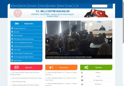 Aktepe Şehit Köksal Kaşaltı Anadolu lisesi - ANKARA / KEÇİÖREN