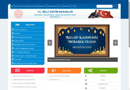 BAĞLUM ŞERİFE BACI ANAOKULU - ANKARA / KEÇİÖREN