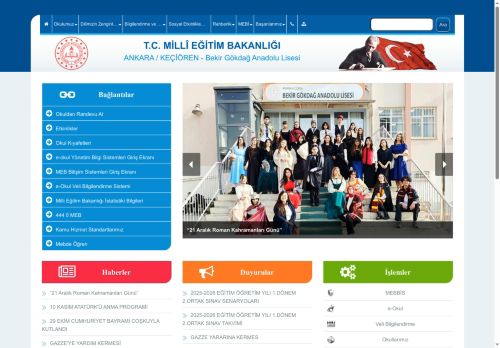 Bekir Gökdağ Anadolu Lisesi - ANKARA / KEÇİÖREN