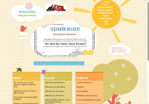 Gümüşdere Anaokulu - ANKARA / KEÇİÖREN