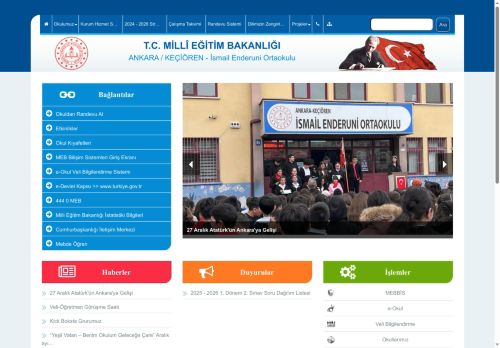 İsmail Enderuni Ortaokulu - ANKARA / KEÇİÖREN