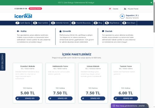 İçerik Al | Hazır Makale | İçerik Siparişi | Makale Satın Al