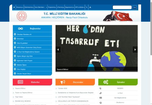 Necip Fazıl Ortaokulu - ANKARA / KEÇİÖREN