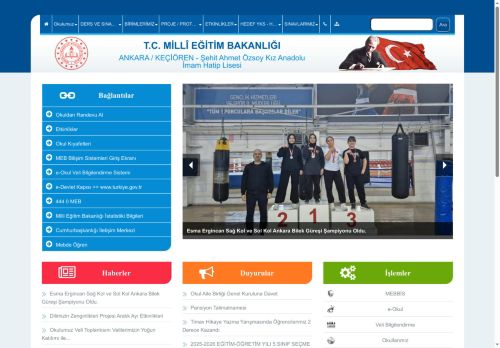 Şehit Ahmet Özsoy Kız Anadolu İmam Hatip Lisesi - ANKARA / KEÇİÖREN