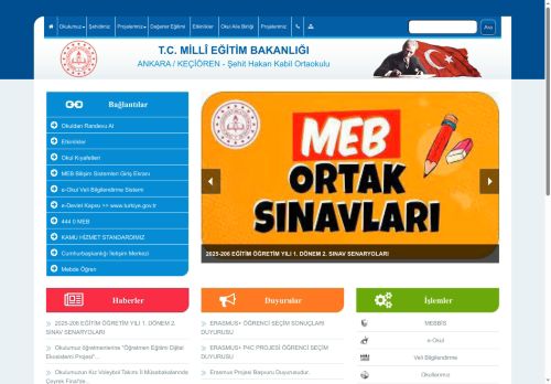 Şehit Hakan Kabil Ortaokulu - ANKARA / KEÇİÖREN