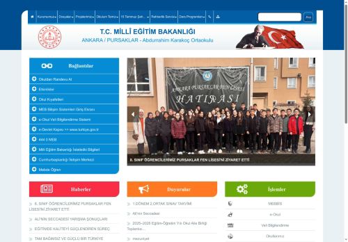 Abdurrahim Karakoç Ortaokulu - ANKARA / PURSAKLAR